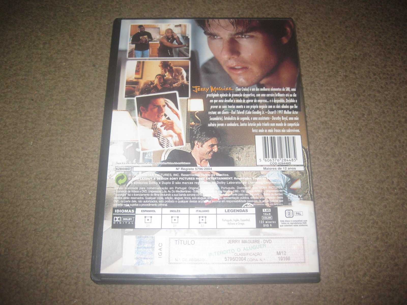DVD "Jerry Maguire" com Tom Cruise