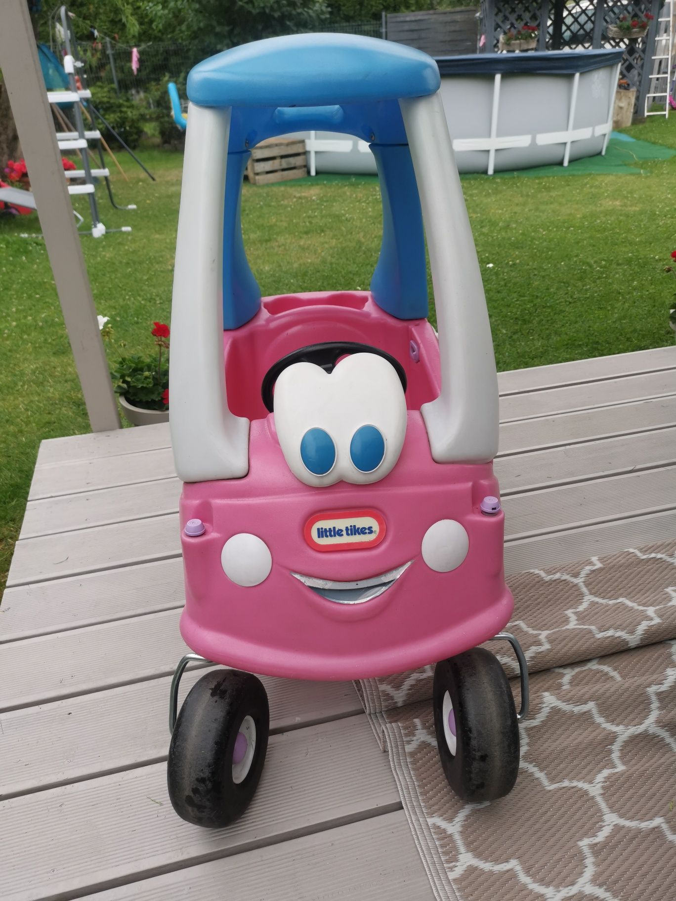 Auto samochód jeździk little tikes kierownica dach