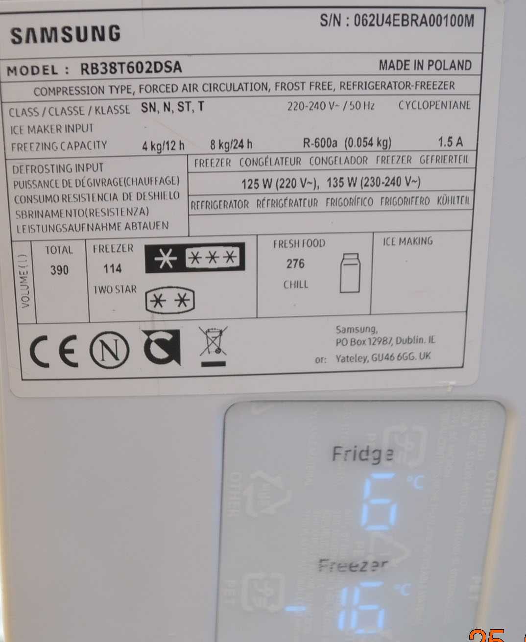 Lodówka Samsung no frost 200cm. Gwarancja Transport serwis AGD