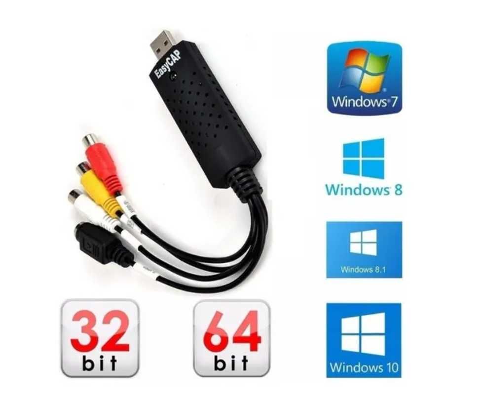 Placa de captura de Video USB para RCA / S-Video - Easycap