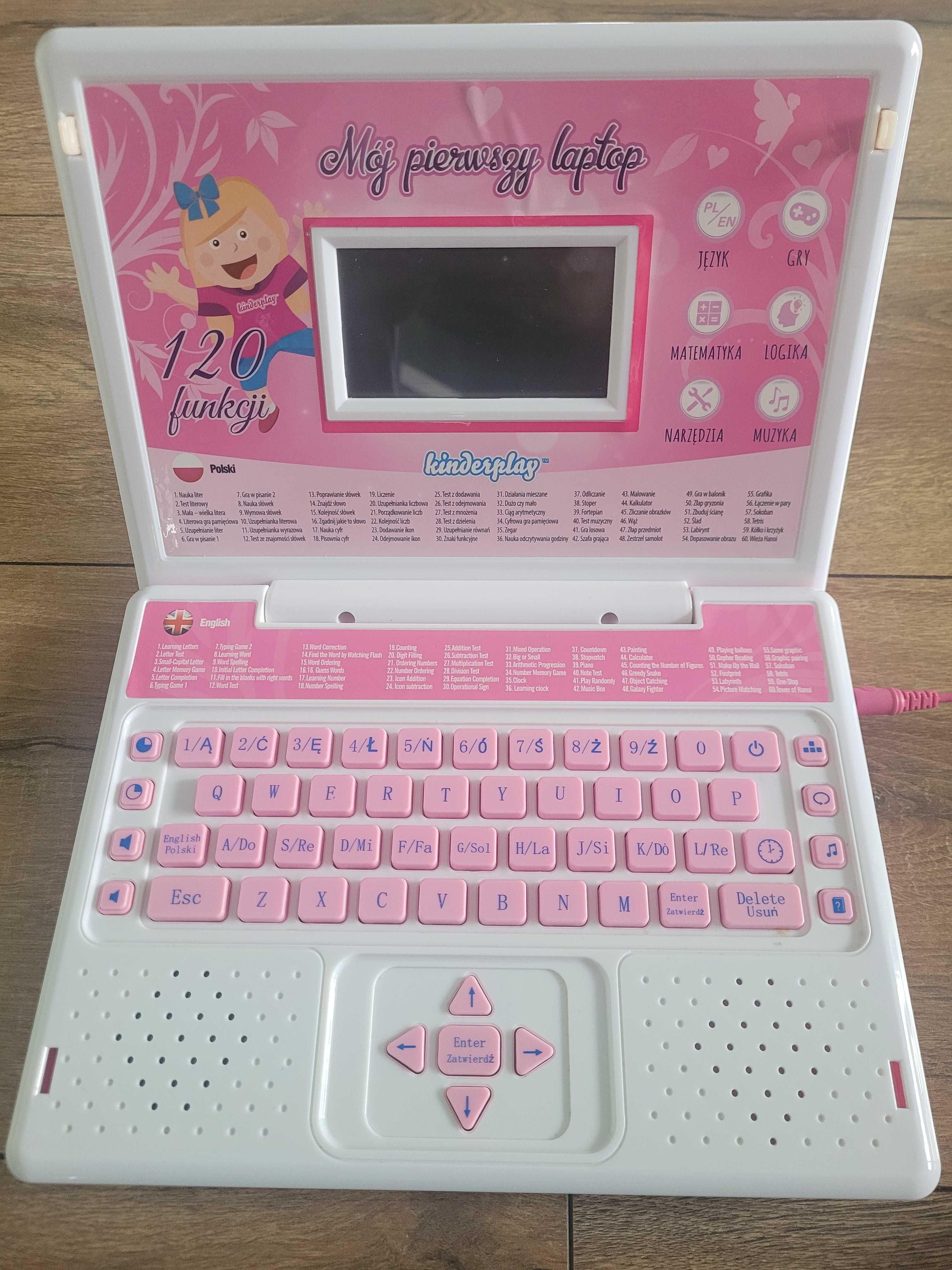 Laptop dzieciecy rozowy