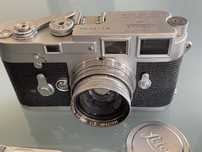 Leica M3 Double Stroke com 3 lentes