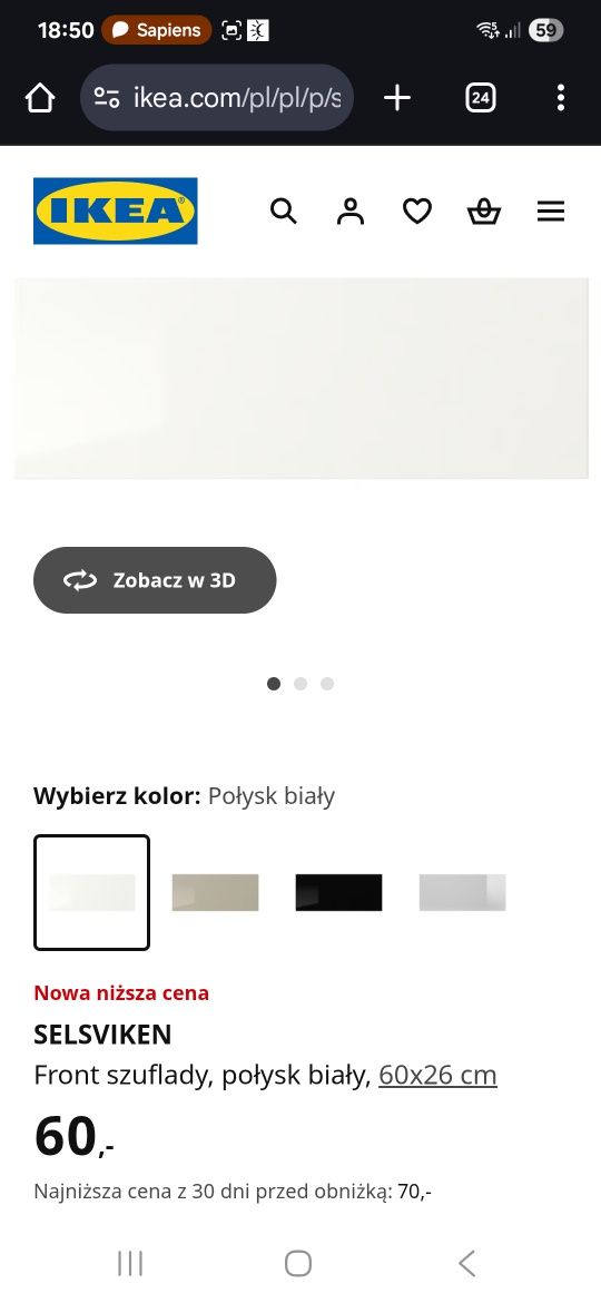 Komplet szafek Besta +Selsviken