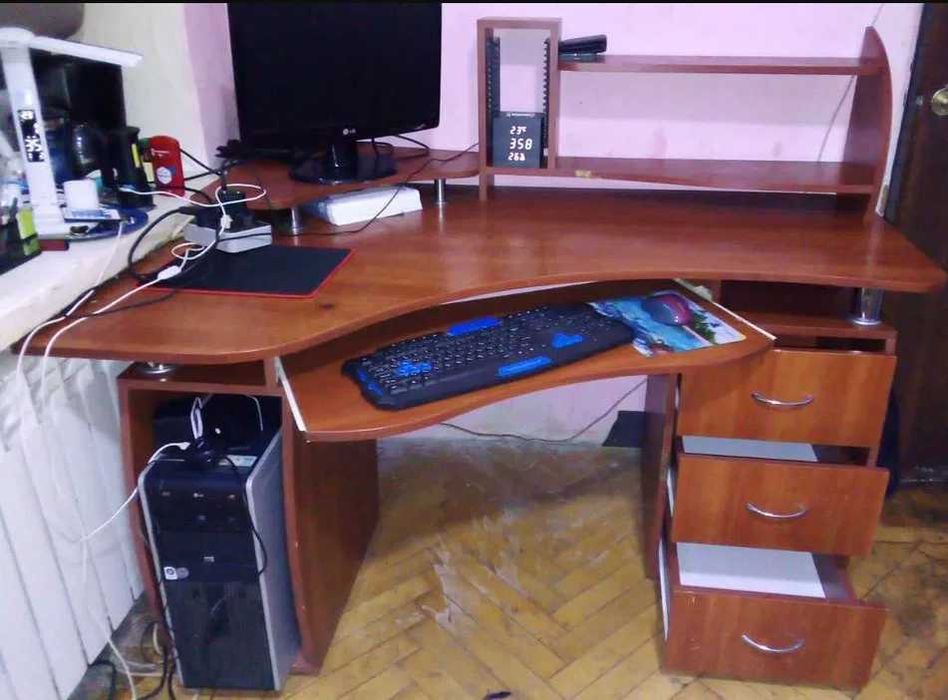 Стол письменный Большой Компьютерный стол, Письменный стол 100*140*60