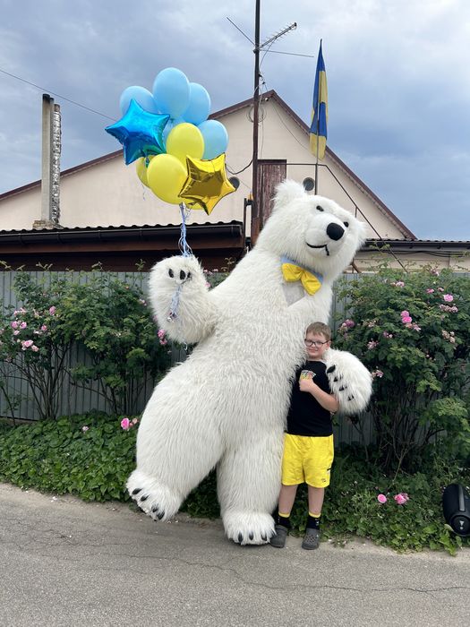 Ведмідь аніматор/ мішка аніматор медведь белый Киев Пес патрон