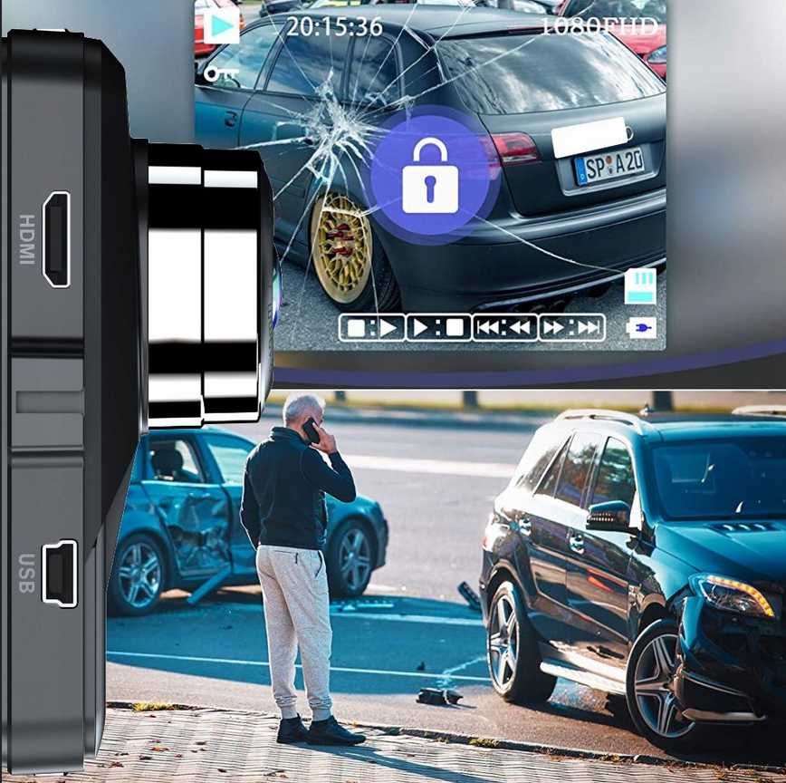 Wideorejestrator FullHD + Kamera Cofania - Idealny do Twojego Auta!!!