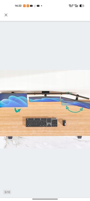 Uchwyt ścienny 3xmonitor WALI 17-32", max 7kg, VE