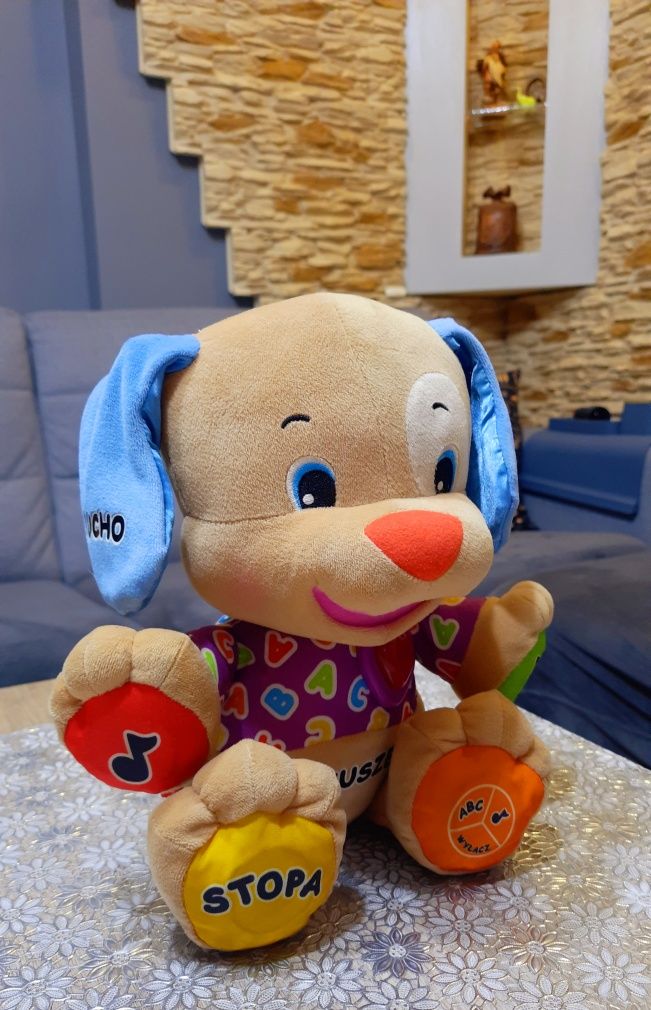 Szczeniaczek Uczniaczek Fisher-Price Jak Nowy interaktywny