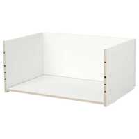 2x szuflada Ikea Besta + front Selsviken biały połysk