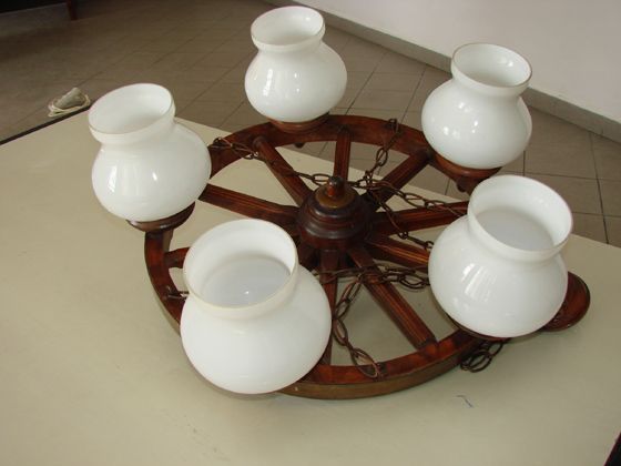 Żyrandol , lampa, koło