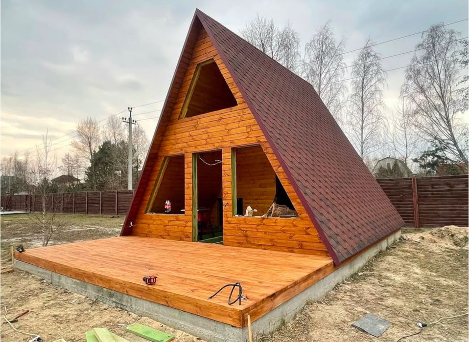 Будуємо з дерева баня дім навіс для авто  тераса пергола альтанки