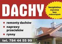 Dachy Naprawy Wymiana pokryć konserwacja PRZECIEKI PAPA DEKARZ