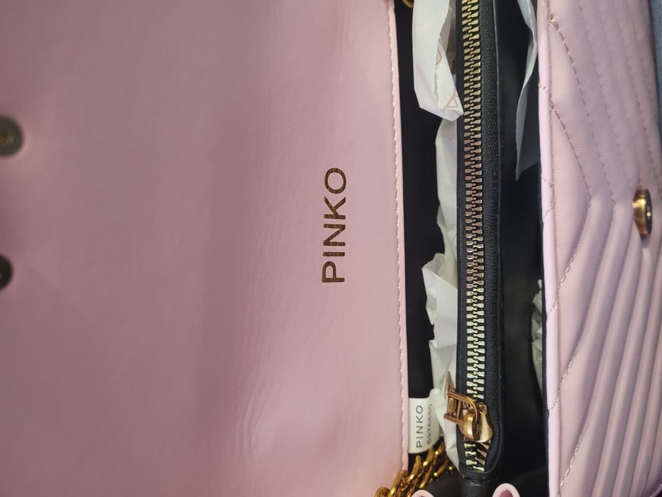 Torebka pudrowy róż