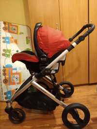 Britax B-Ready Fotelik+baza+koła do 13 kg jak wózek