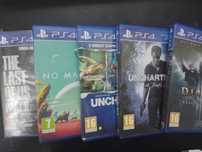 Zestaw 5 gier PS4 the last 2, no man, uncharted x2, diablo