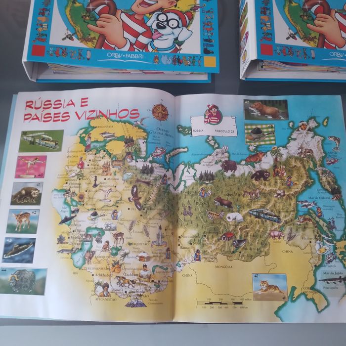 Caderneta completa + 37 fascículos - O Mundo de Wally