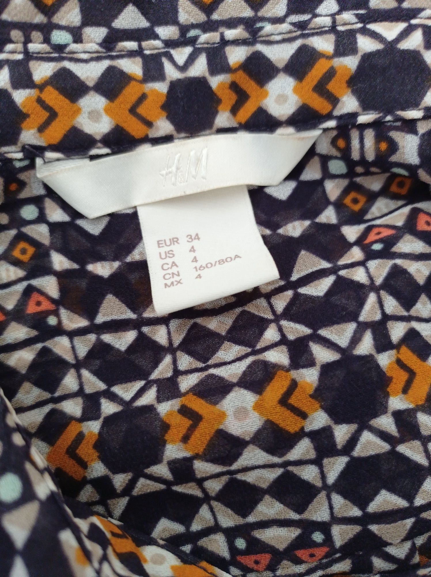 Bluzka damska koszulowa firmy H &M rozmiar 34
