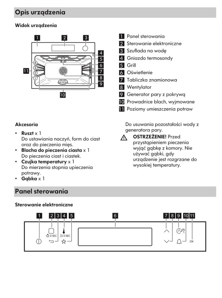 Piekarnik Ikea parowy Kulinarisk bogata wersja