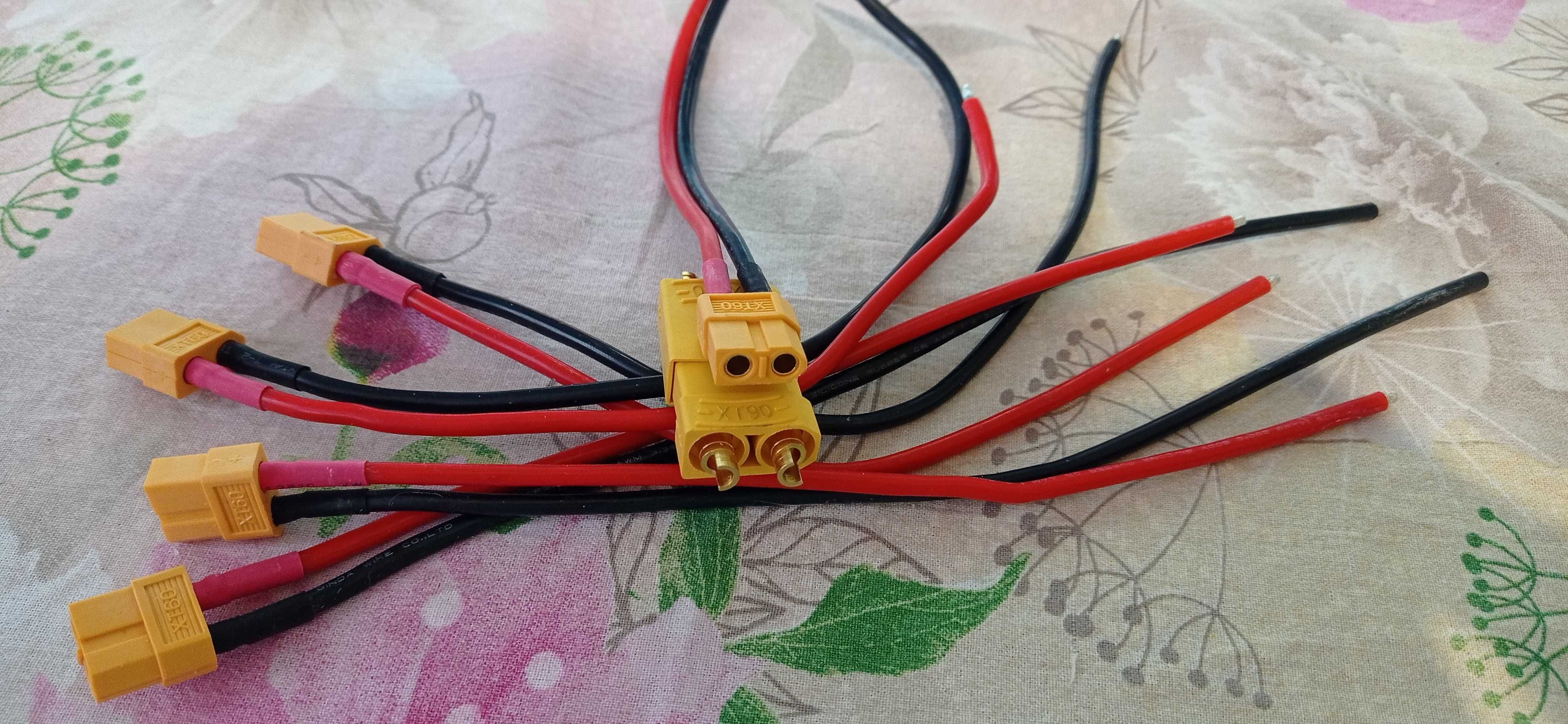 Силиконовый балансировочный кабель XT60 XT90 EC5 90 6S 7pin 22awg 1шт