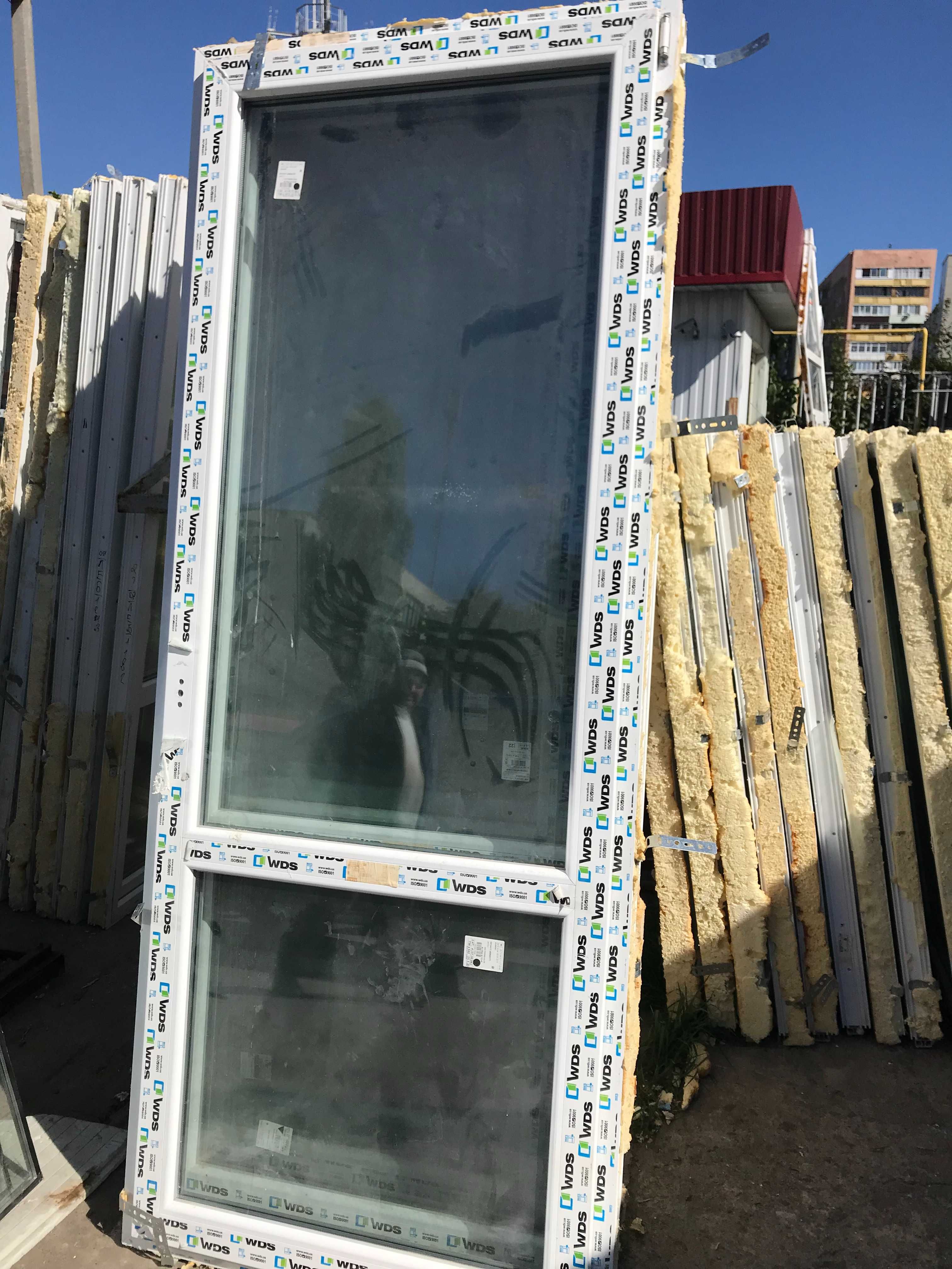Новые WDS металлопластиковые двери 25 штук 2250*920 3стекла 7камерные