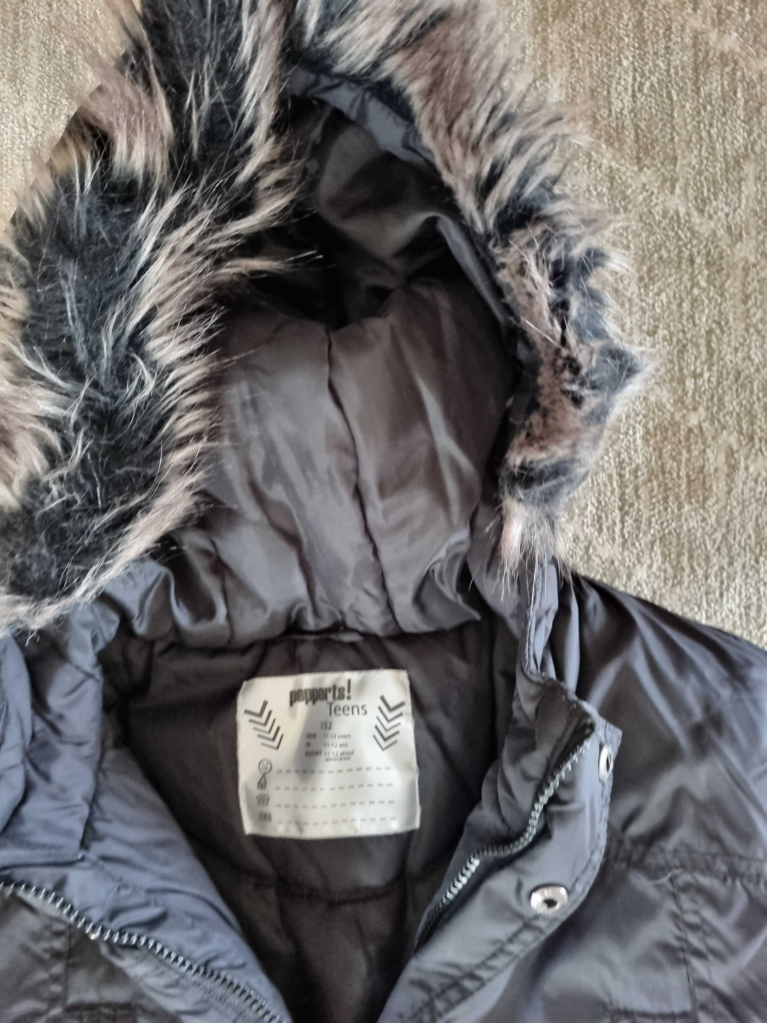 Chłopięca kurtka parka i spodnie narciarskie 152 cm