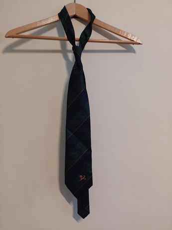 Piękny jedwabny krawat z Francji, stan idealny