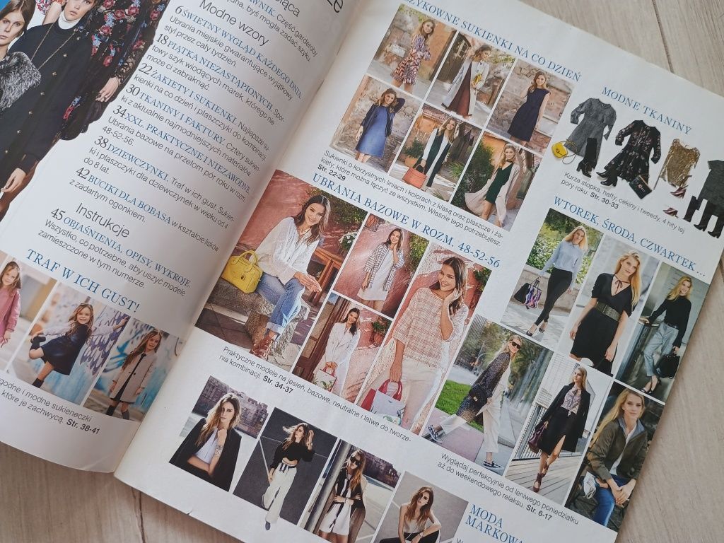 Gazety z wykrojami Diana Szycie wykroje dla kobiet i dzieci 2017/2018