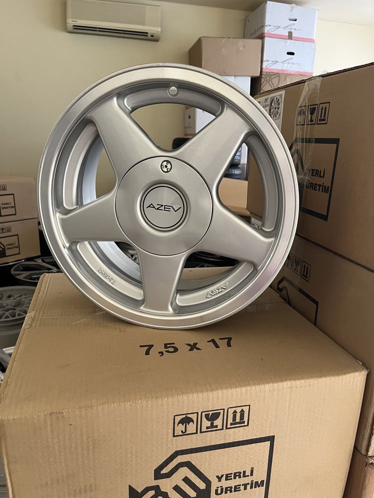 Jantes 15” 5x120 AZEV aba bmw classicos antigos com aba polida