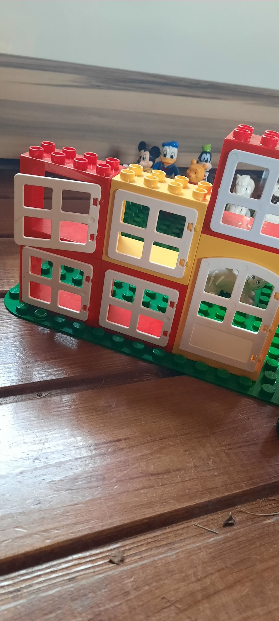 Duzy zestaw Lego duplo, duża płytka, zwierzeta, ludziki