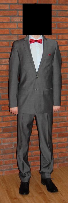 Szary Garnitur Lavard Slim 176/92/80