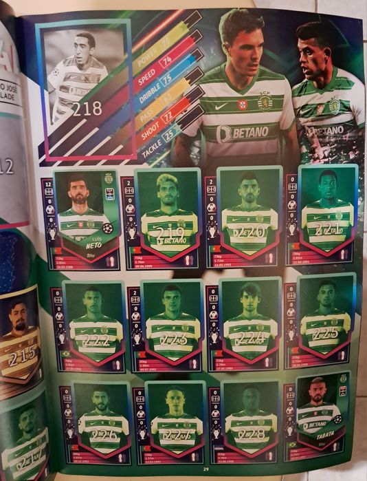 Panini e Topps, Cadernetas de cromos vazias.