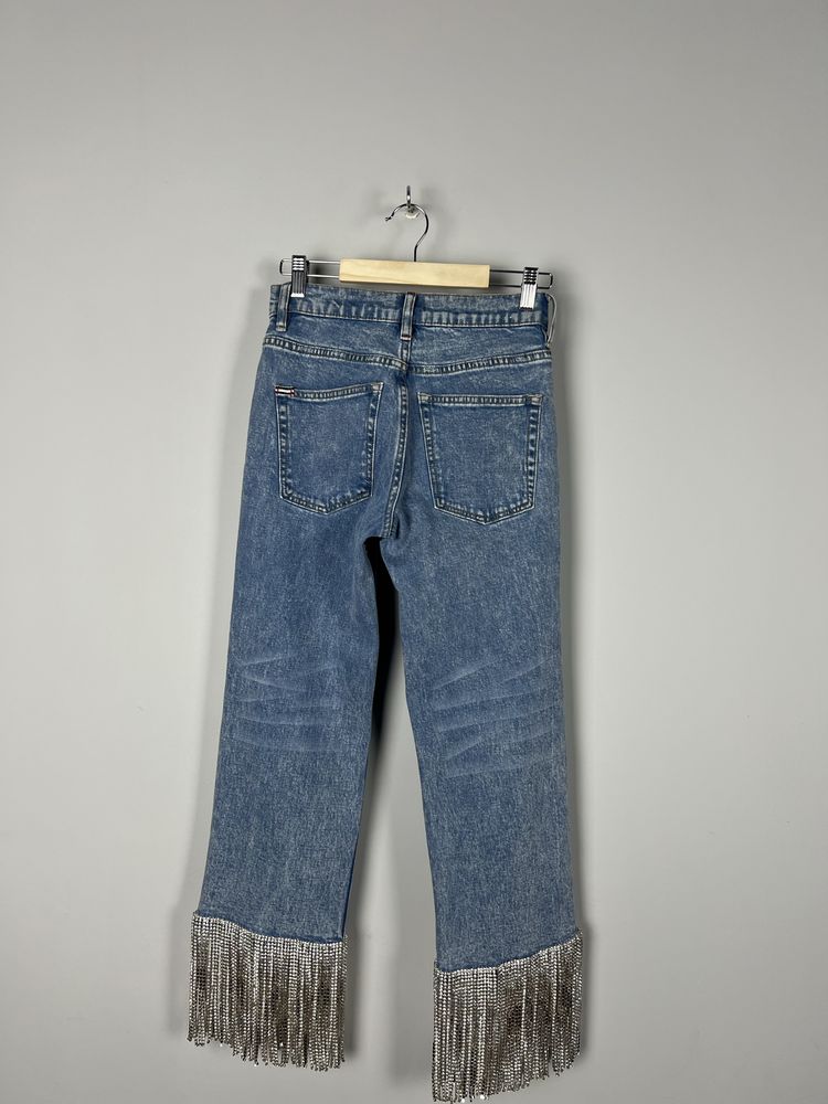 Alice+olivia crystal amazing denim pants