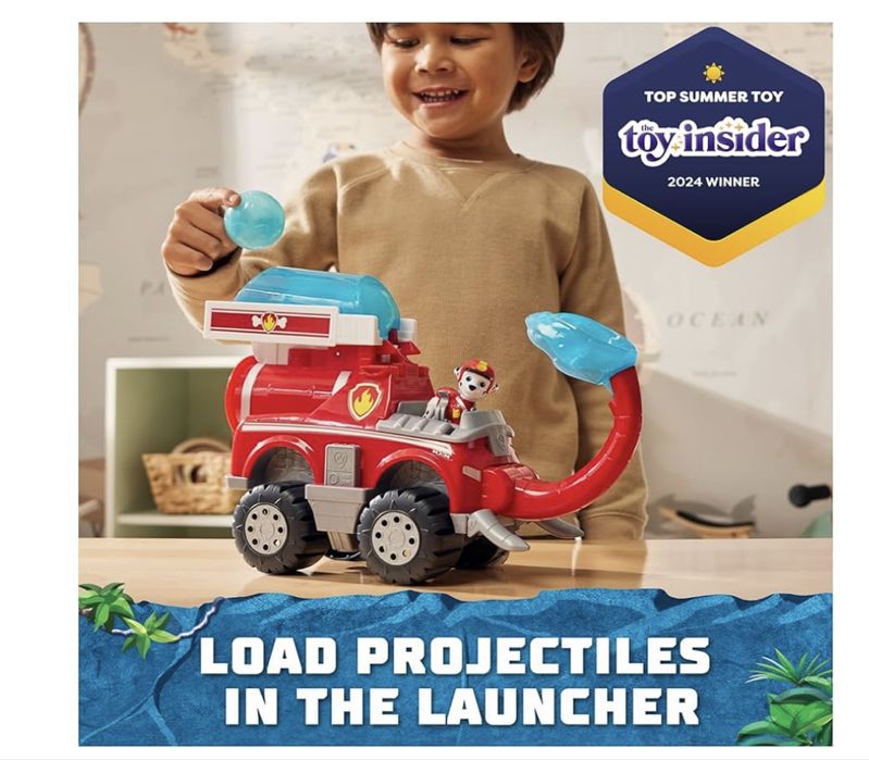 Набір щенячий патруль Маршал з великою машинкою Paw patrol Jungle Pups