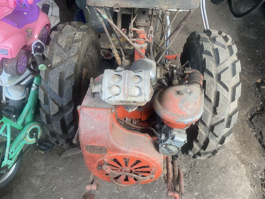 Мотоблок трактор з причепом