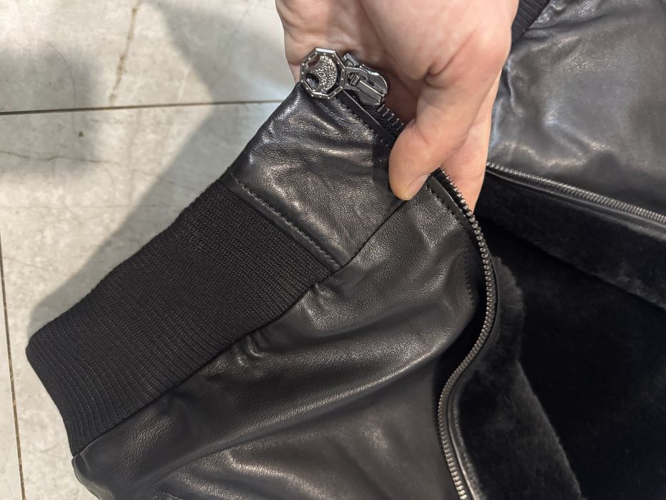 Нова зимова чоловіча шкіряна куртка Stefano Ricci