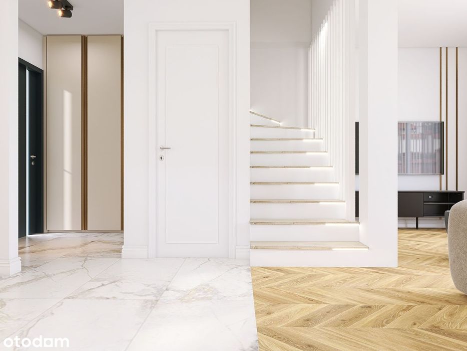 NOWY/WYKOŃCZONY POD KLUCZ środkowy segment 109,25/123m2 niedaleko M1/S