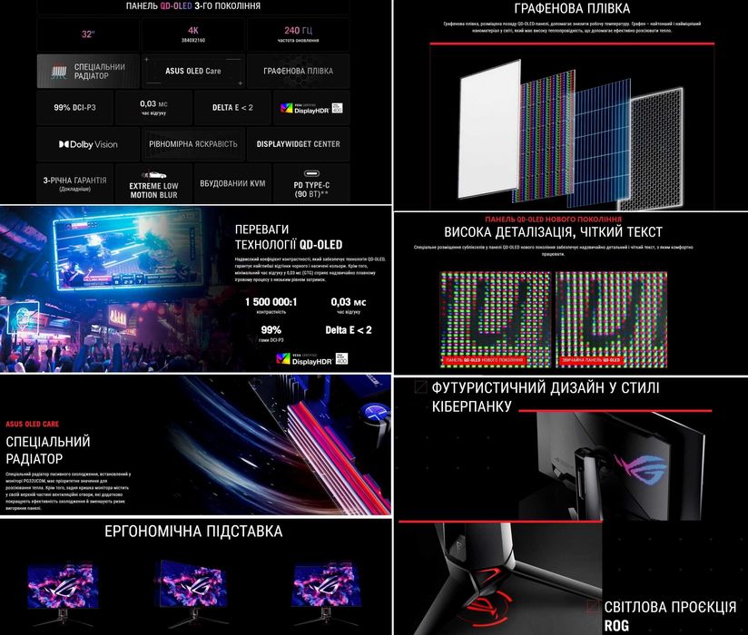 ‼️Monitor 31.5" ASUS ROG Swift QD-OLED PG32UCDM