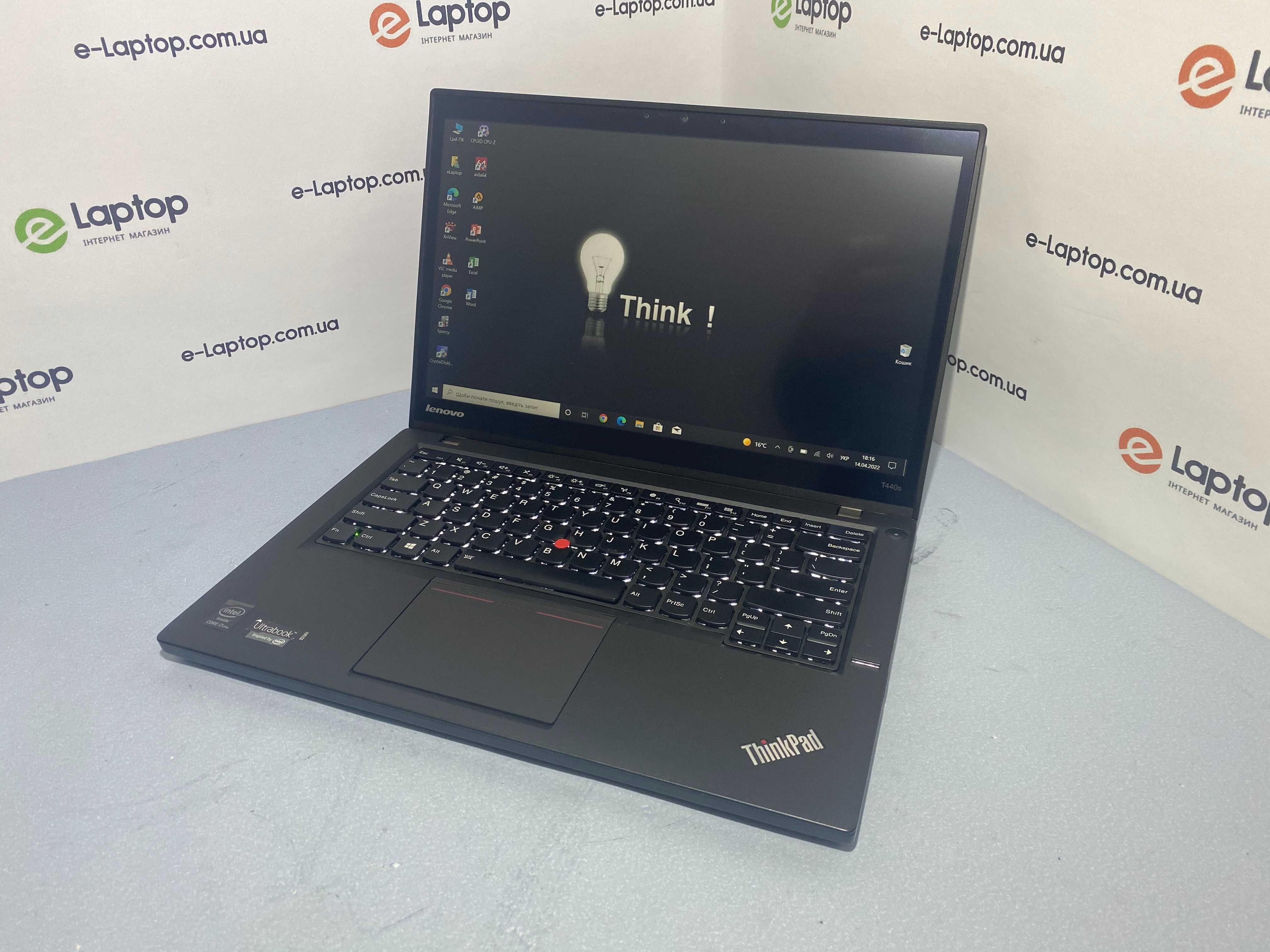 Lenovo ThinkPad T440s/i7-4600U/8GB/SSD 240GB(new)/14.1"FHD,Touch/Win10