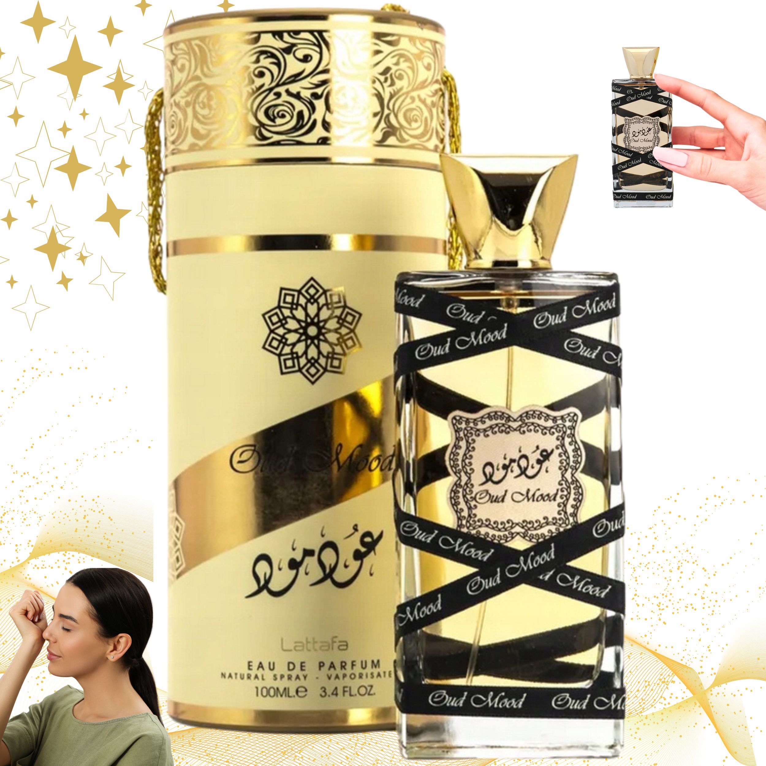 Lattafa oud mood edp perfumy arabskie orientalne unisex dubajskie 100