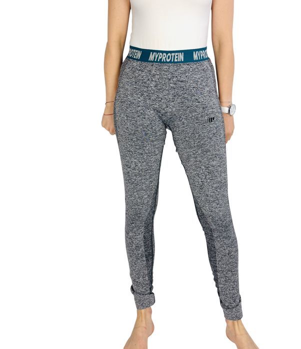 Szare legginsy sportowe S 36