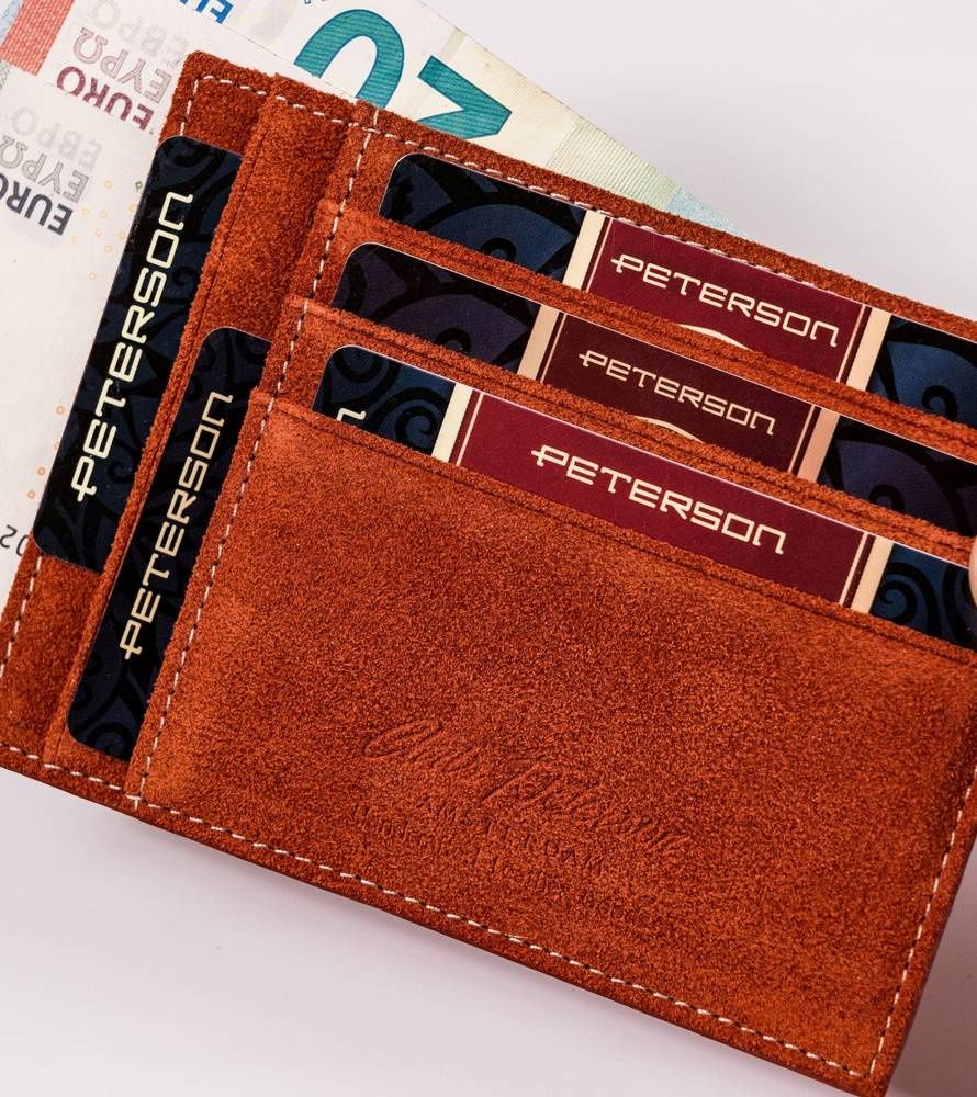skórzane etui na dokumenty i banknoty - peterson