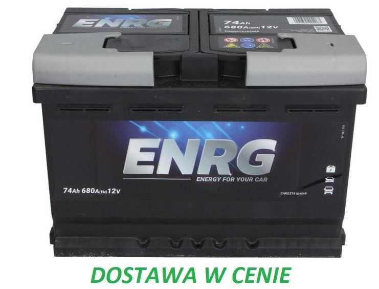 Akumulator ENRG CLASSI 74Ah 680A P+ DOSTAWA montaż