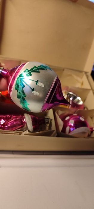 Bombki choinkowe z okresu PRL-U.