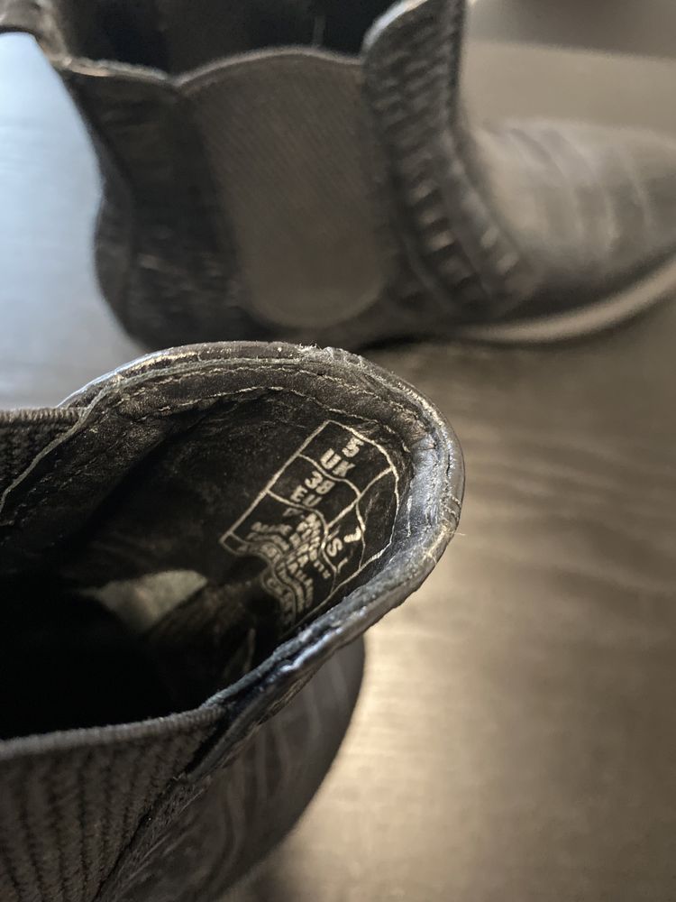 Dr.Martens czarne sztyblety croco krokodyl