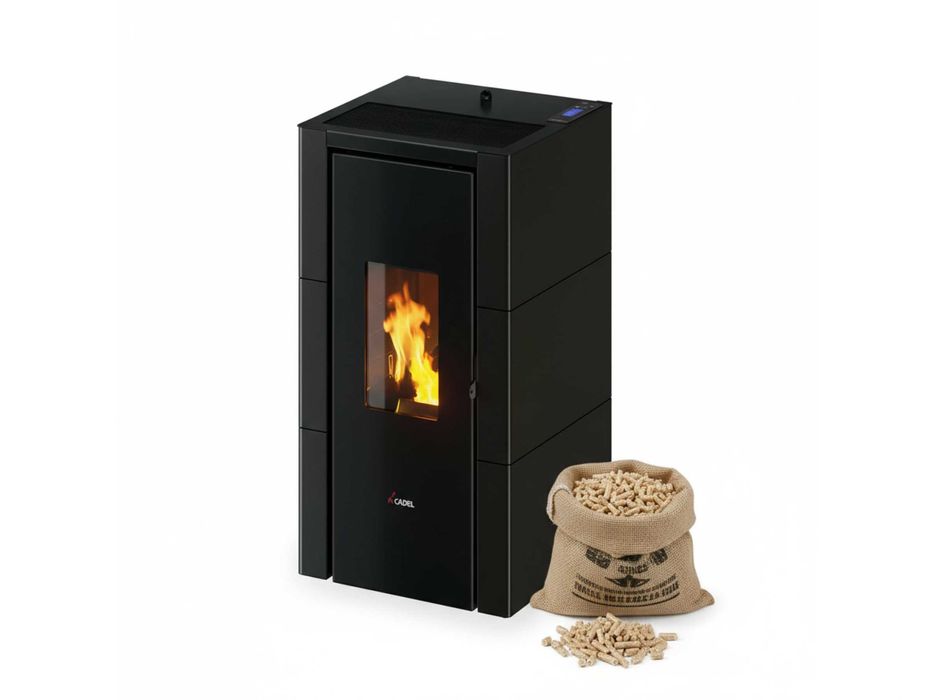 Piec piecyk na pellet Cadel Cristal 7kw AIR Nadmuchowy ECODESIGN