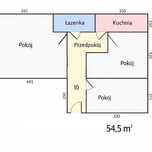 PARTER Włodawa ul. Kotlarska 4.  3-pokojowe mieszkanie 54,5 m²