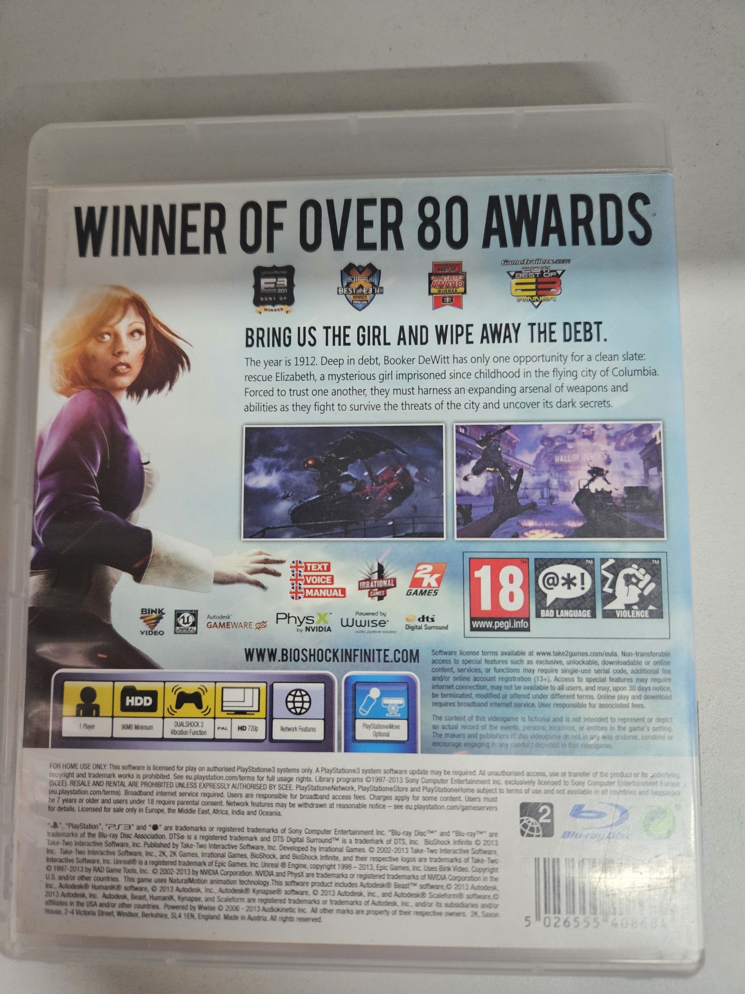 Gra Bioshock Infinite na konsole PS3