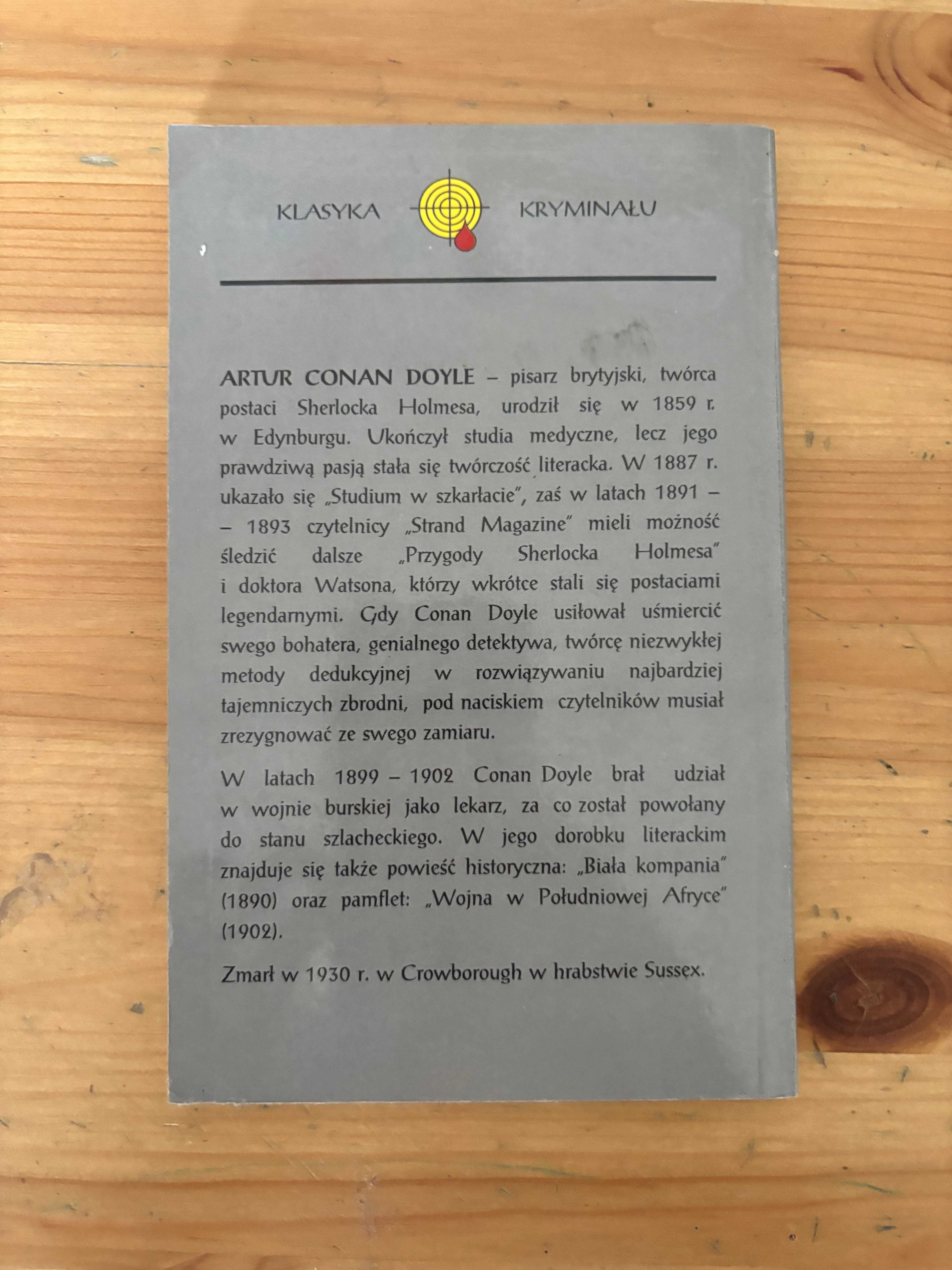 Studium w szkarłacie. Artur Conan Doyle. Kryminał