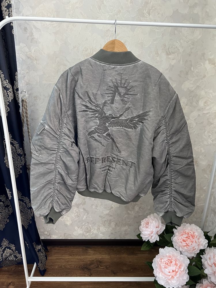 Represent Icarus Khaki Bomber Jacket (M)