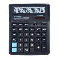 Kalkulator biurowy 12 cyfr. czarny DONAU